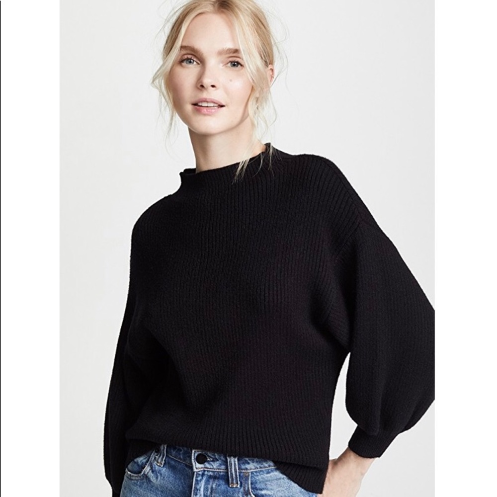 Line & Dot Alder Sweater in Black